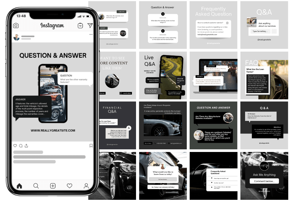 200 Car Dealership Templates for Social Media