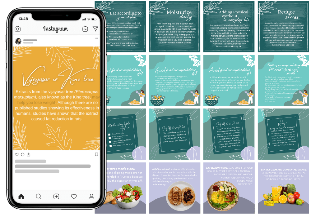 200 Ayurveda Templates for Social Media