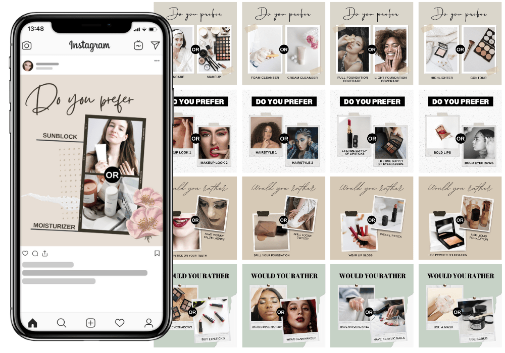400 Beauty Salon Templates For Social Media