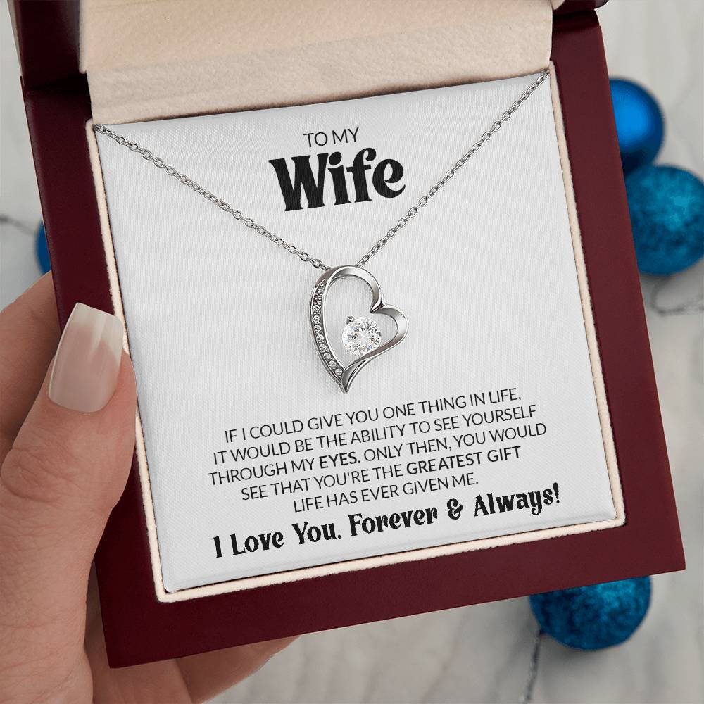 Gift For Wife - Greatest Gift - Forever Love Necklace