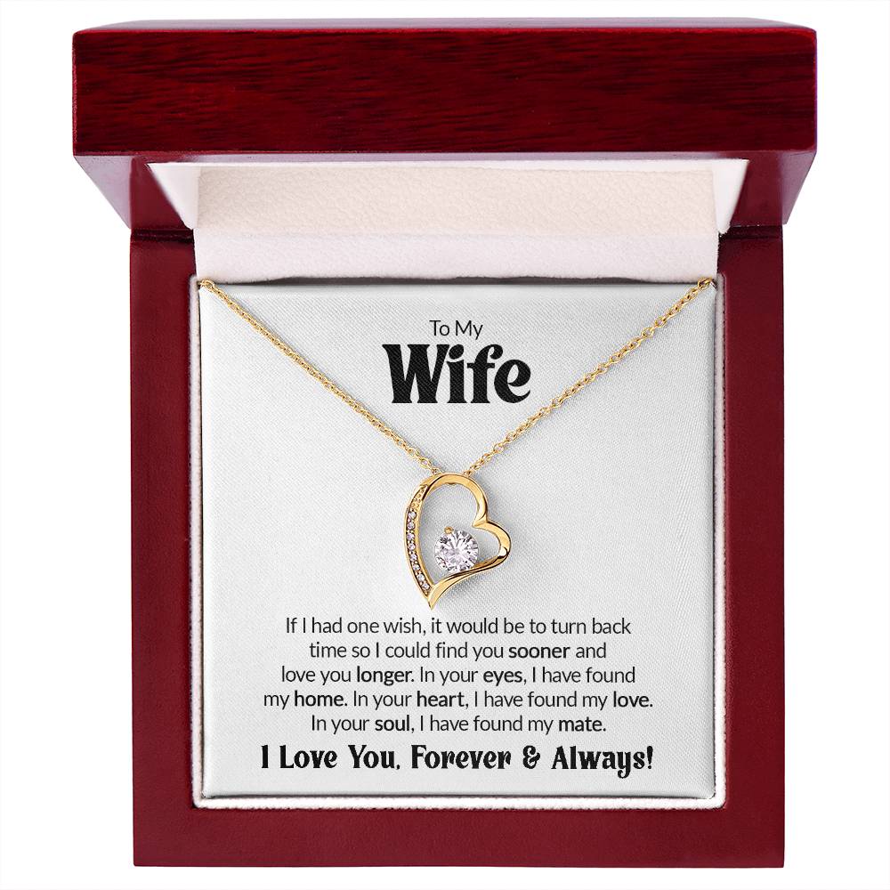 Gift For Wife - If I Had One Wish - Forever Love Necklace