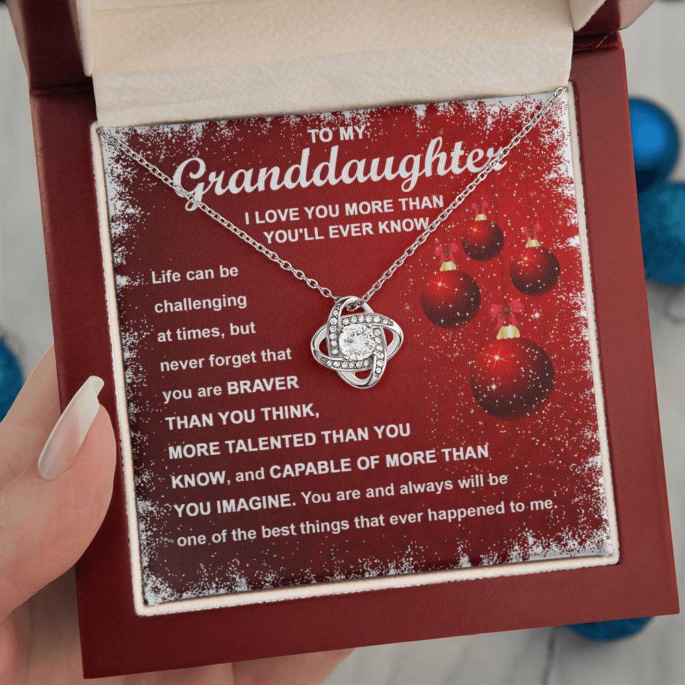 Granddaughter-The Best Things Love Knot Necklace