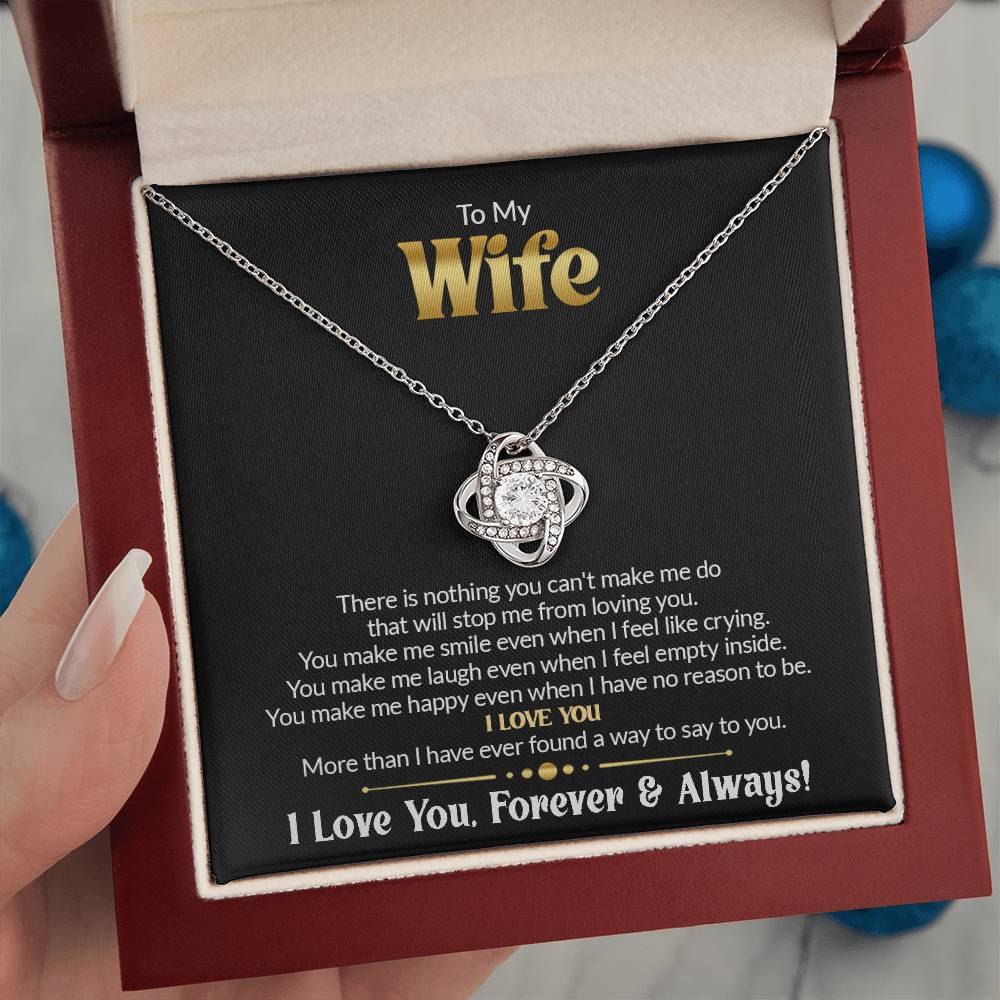 Gift For Wife - There Is Nothing - Love Knot Necklace