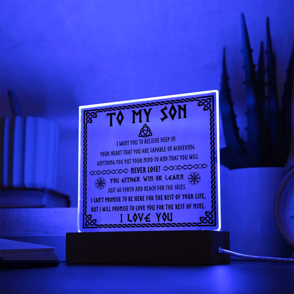Christmas Gift For Son-Never Lose-Acrylic Square