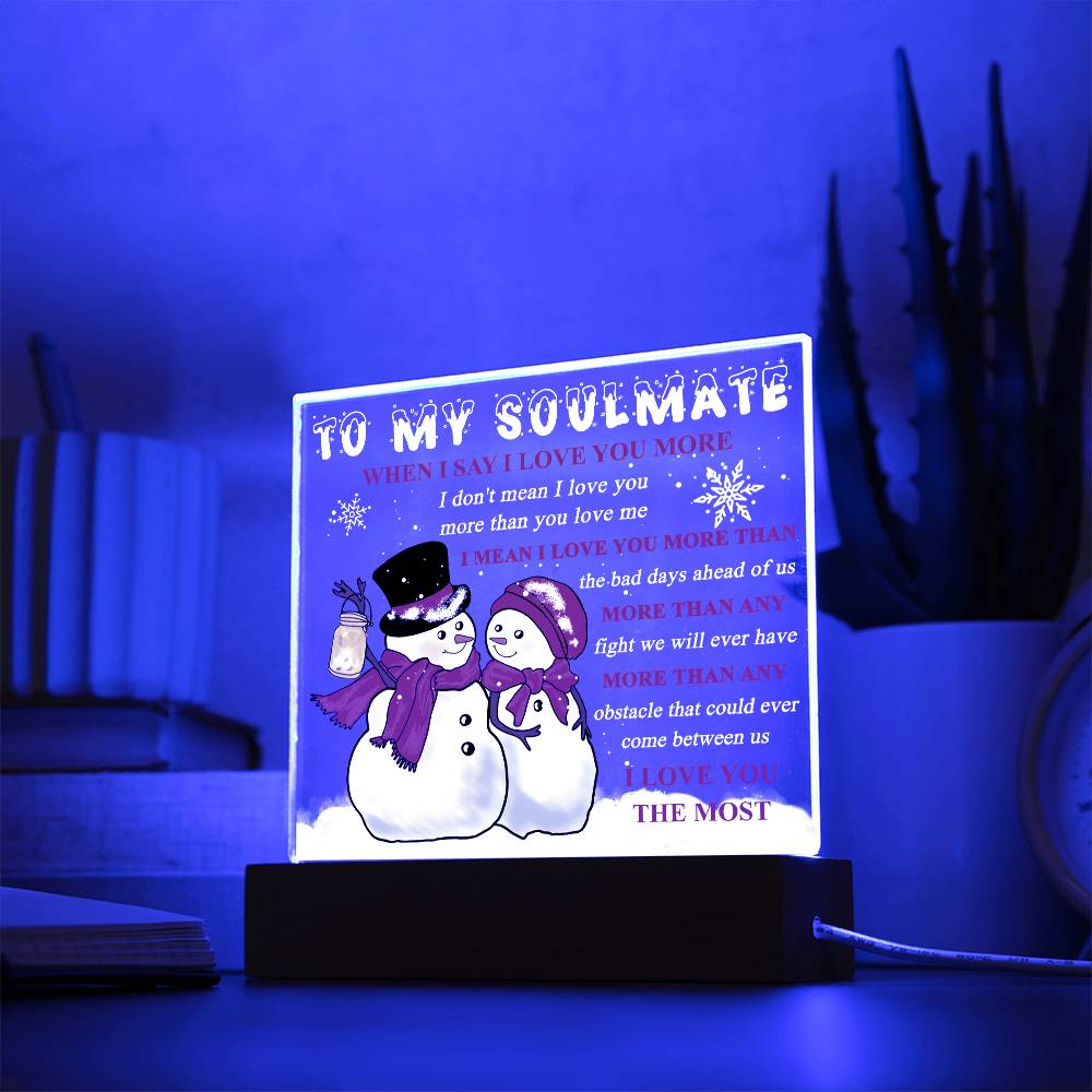 Soulmate-Love You More-Acrylic Acrylic Square