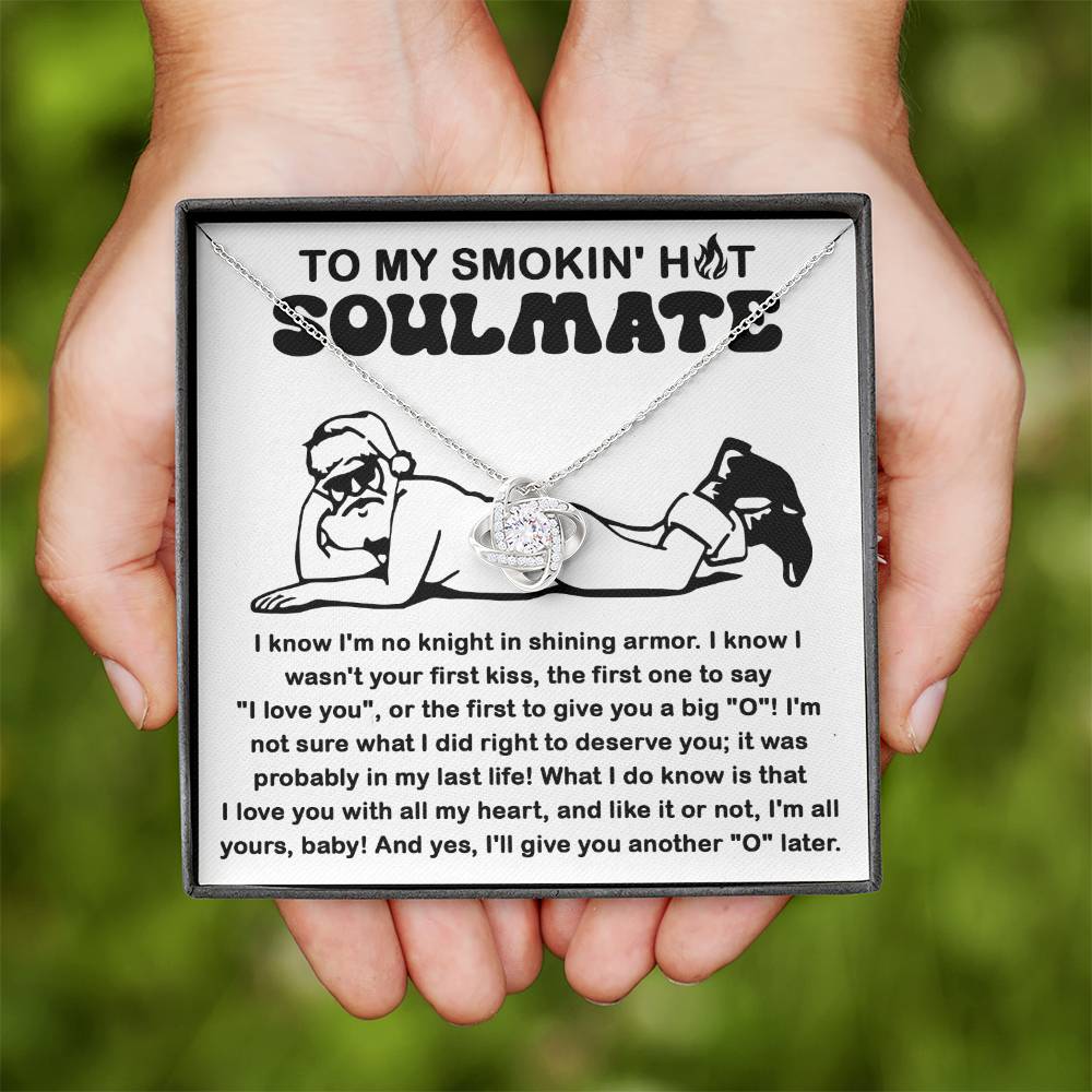 Gift For Soulmate-All My Heart Love Knot Necklace Message Card