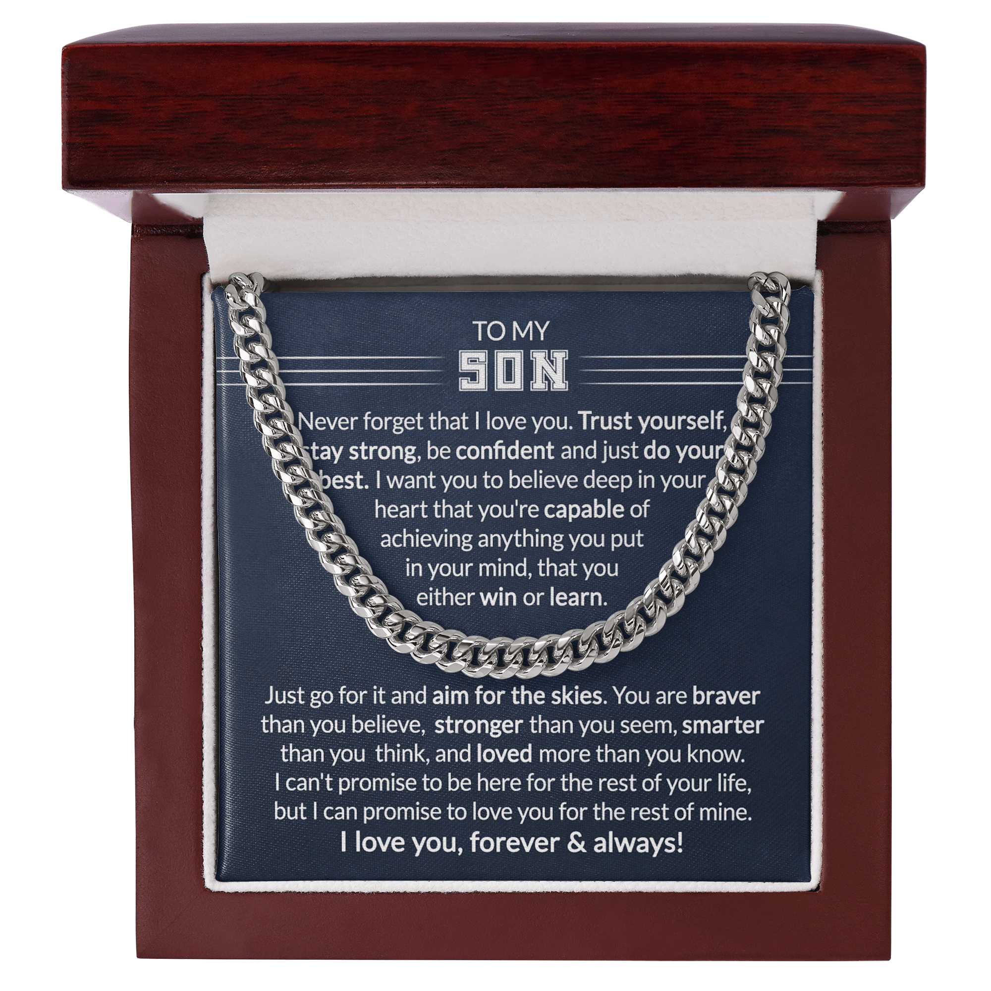  Sentimental Son Gifts From Mom Son Cuban Chain