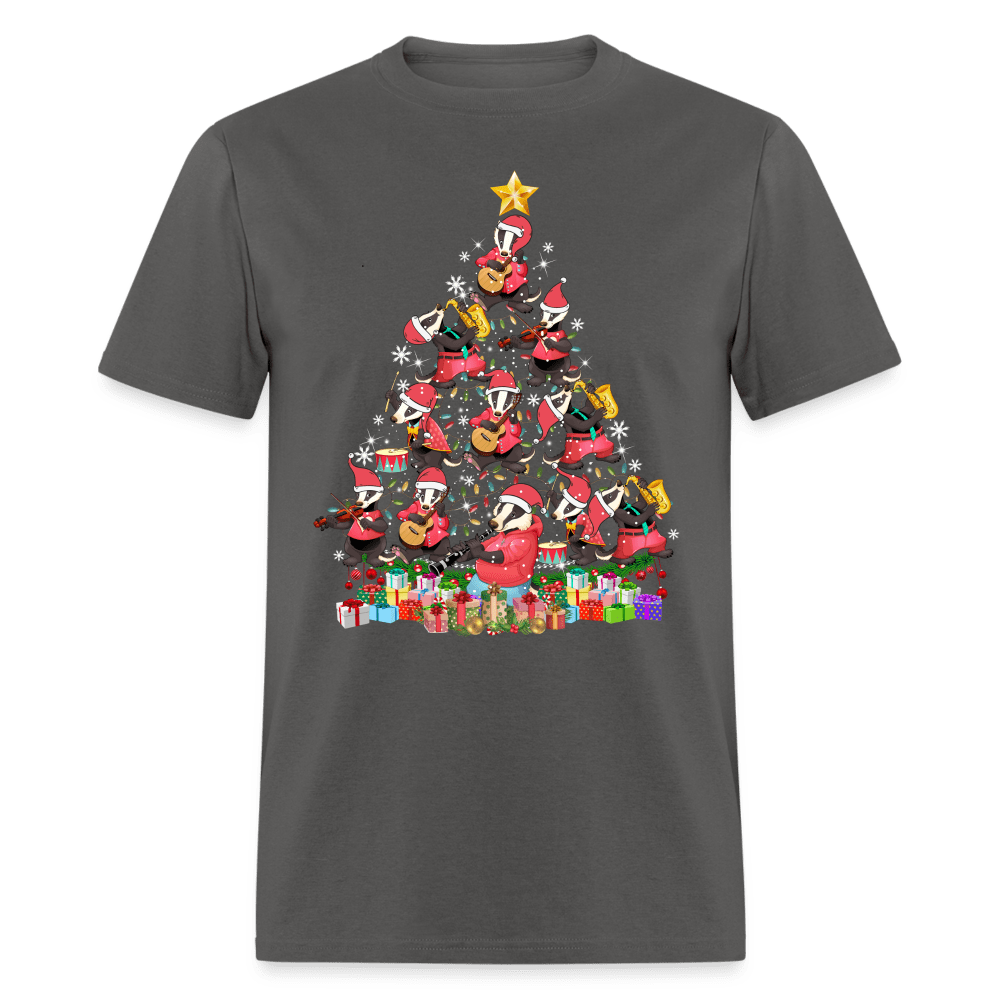 Christmas - Badger Christmas Tree - Family Shirts Men, Woman Christmas T Shirts Gift