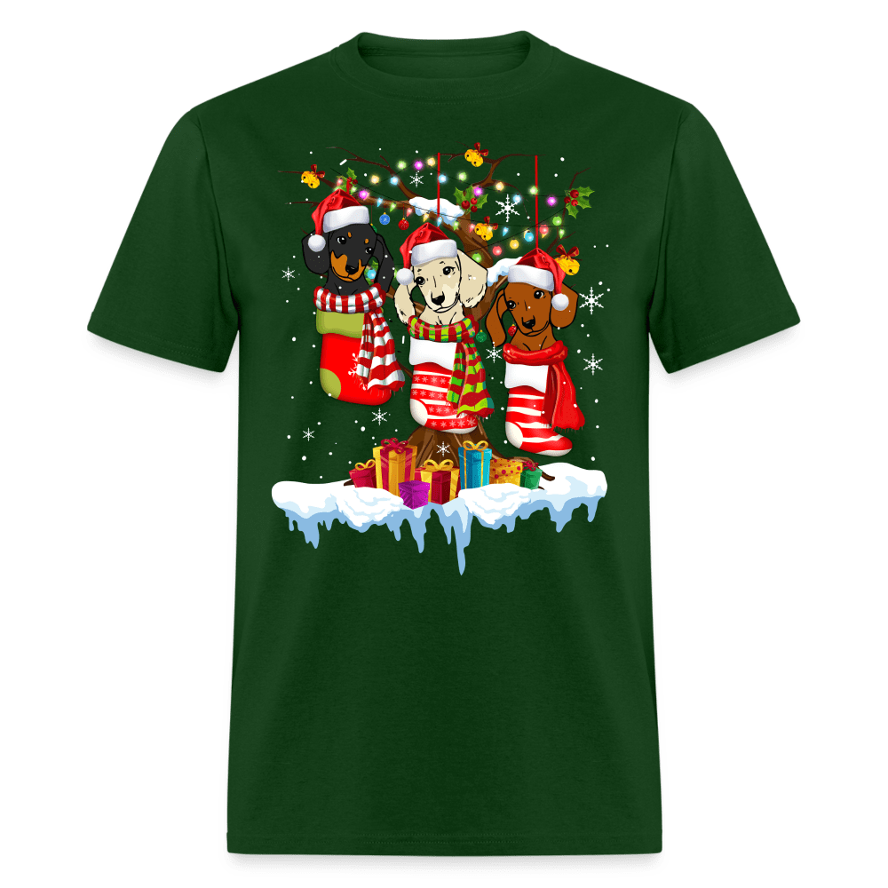 Christmas - Dogs In Socks Christmas - Family Shirts Men, Woman Christmas T Shirts