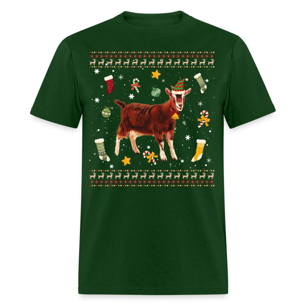 Christmas - Goat Ugly Sweater - Family Shirts Men, Woman Christmas T Shirts