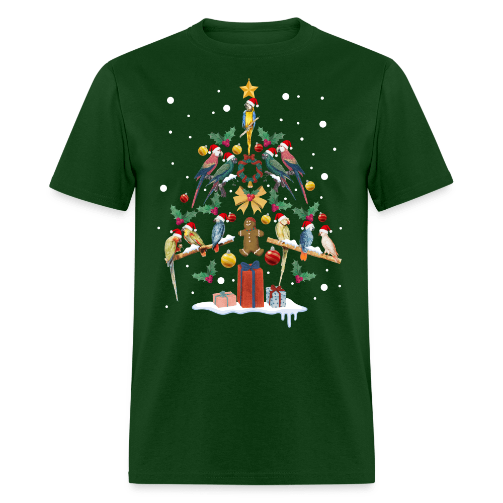 Christmas - Parrot Christmas Tree - Family Shirts Men, Woman Christmas T Shirts