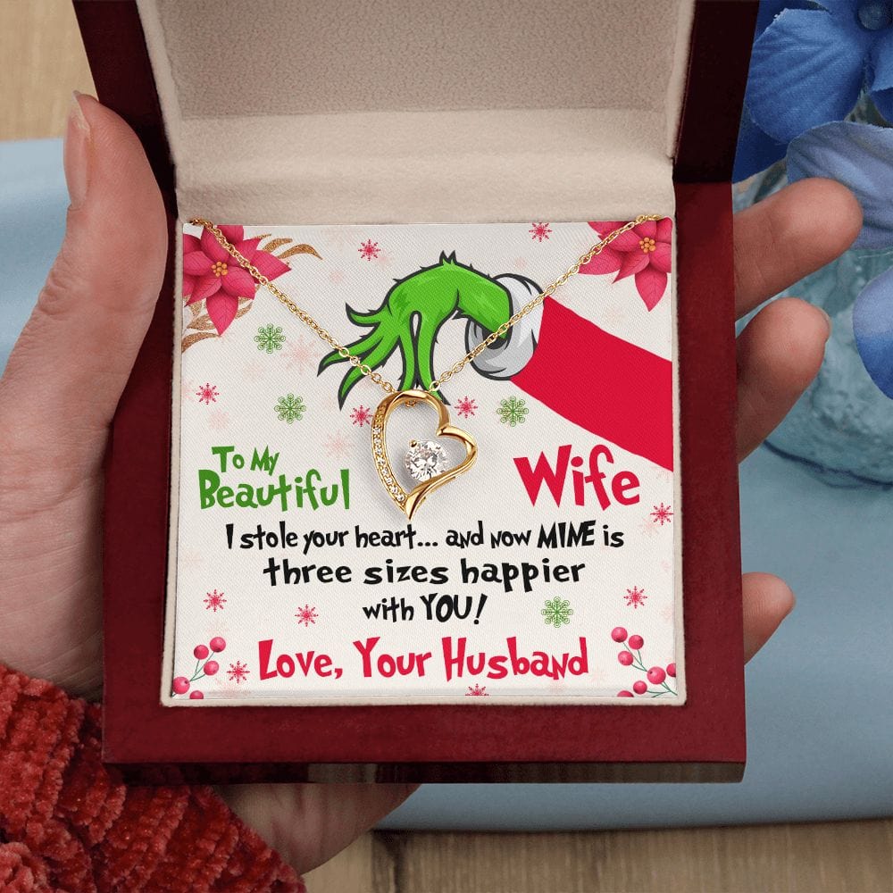Gift For My Wife - I Stole Your Heart - Forever Love Necklace - Gift For Wife From Husband, Birthday, Anniversary, Christmas, Mother's Day