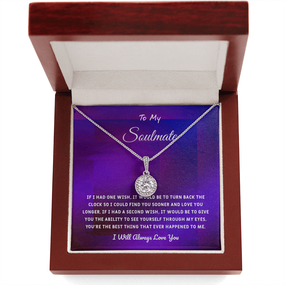 Soulmate If I Had One Wish - Eternal Hope Necklace Message Card