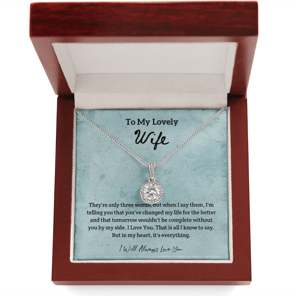 They're Only Three Words - Eternal Hope Necklace Message Card