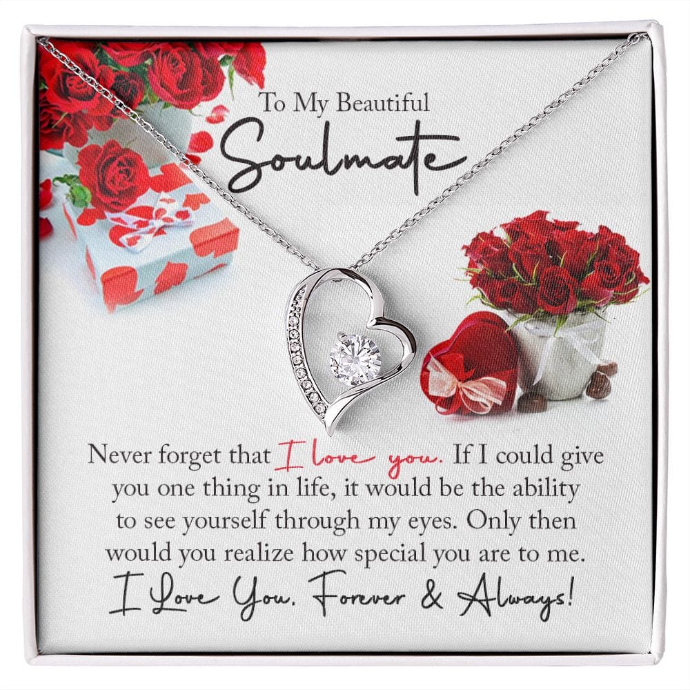 To my Girlfriend Necklace Love Gift For Girlfriend Never Forget I Love You  -N416