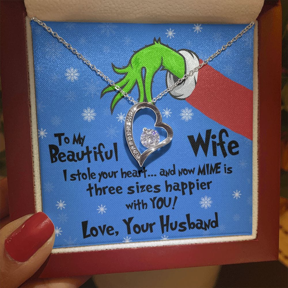 Gift For My Wife - I Stole Your Heart - Forever Love Necklace - Gift For Wife From Husband, Birthday, Anniversary, Christmas, Mother's Day