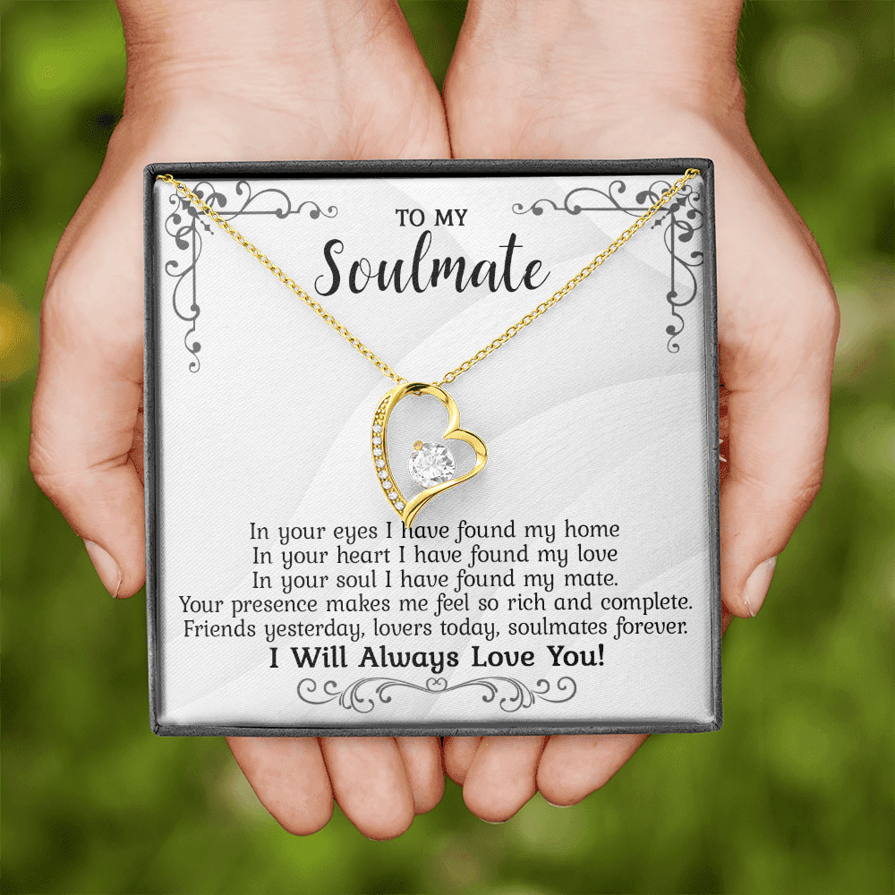 Gift To My Soulmate - In Your Eyes - Forever Love Necklace - Gift For Wife From Husband, Birthday, Anniversary, Christmas, Mother's Day