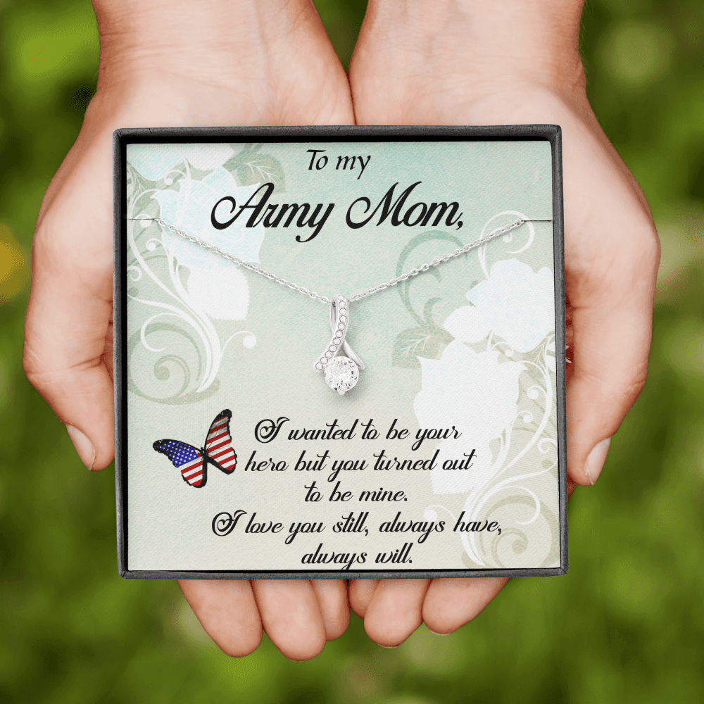 Gift for Army Mom Hero Necklace