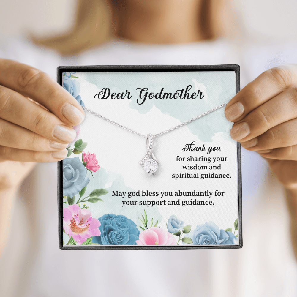 Godmother - Thank You For Sharing Your Wisdom - Alluring Beauty Infinity Necklace Message Card