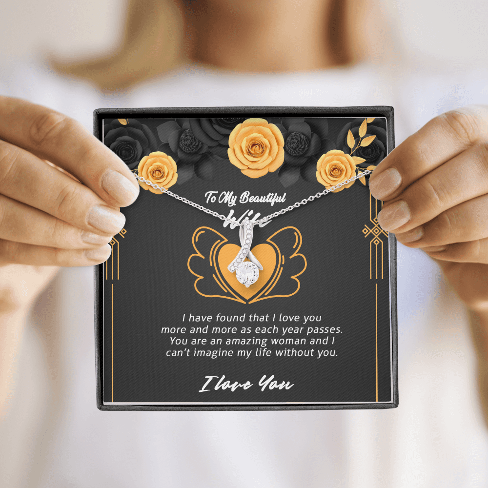 Wife - I Have Found - Alluring Beauty Infinity Necklace Message Card