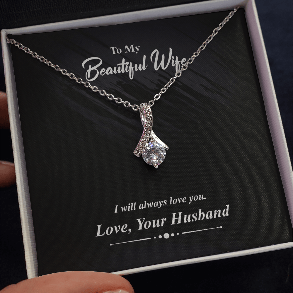 I Will Always Love You - Alluring Beauty Infinity Necklace Message Card