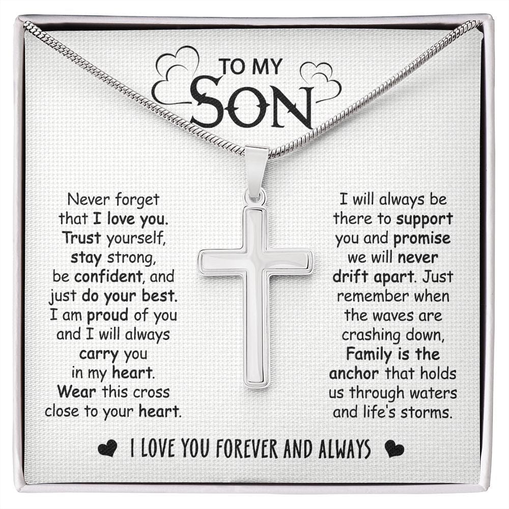 To My Son Never Forget That I Love You Mom and Best Proud Son