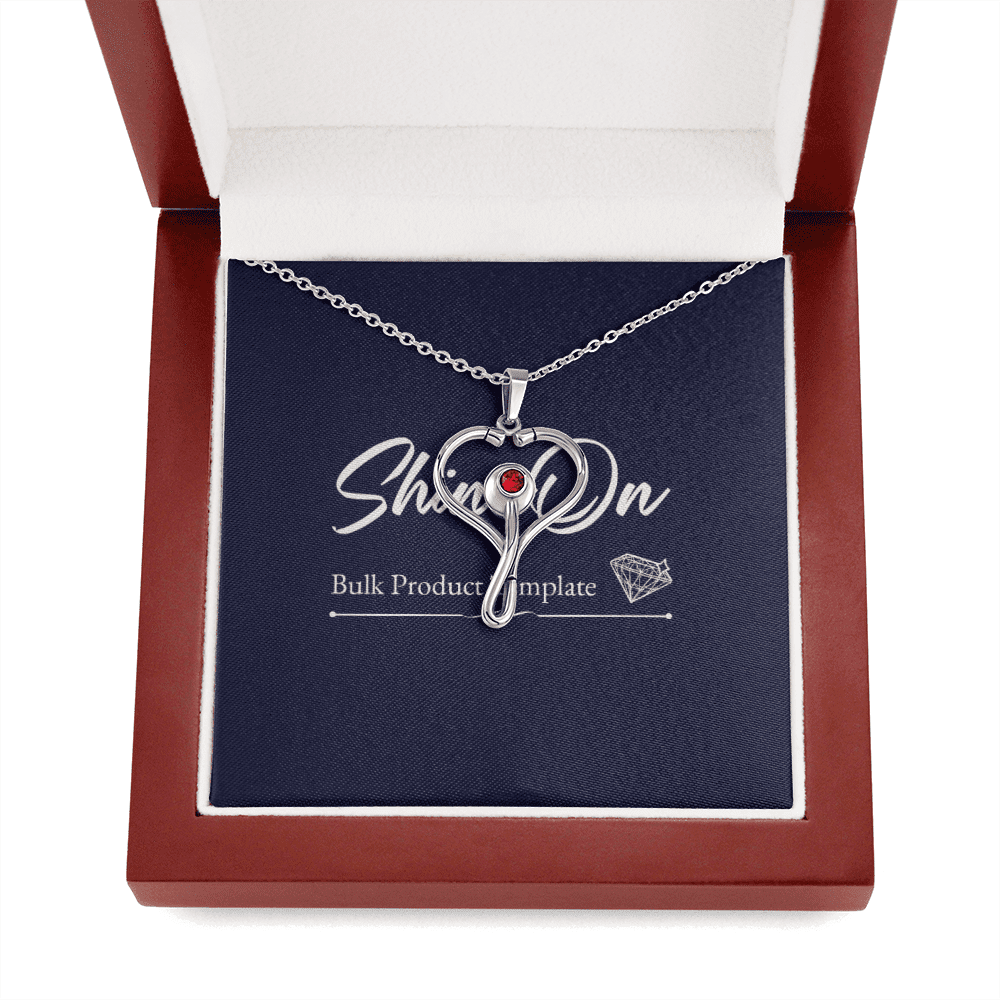 Stethoscope Necklace Message Card