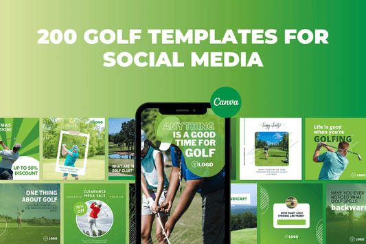 200 Golf Templates for Social Media