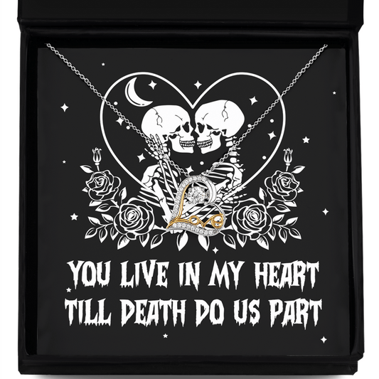 Halloween-Till Death Do Us Part - Love Dancing Necklace
