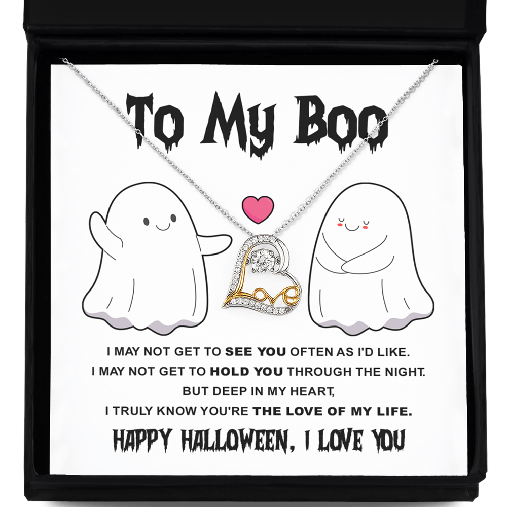 Halloween Gift - My Boo - Love Of Life - Love Dancing Necklace