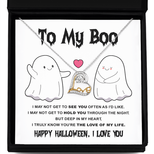 Halloween Gift - My Boo - Love Of Life - Love Dancing Necklace