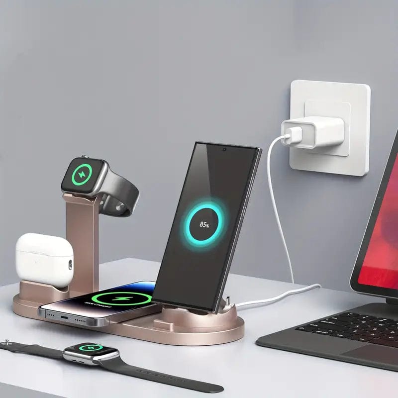 15W Fast Wireless Charging Station: Compatible With IPhone, Samsung, Xiaomi, Vivo & Airpods!