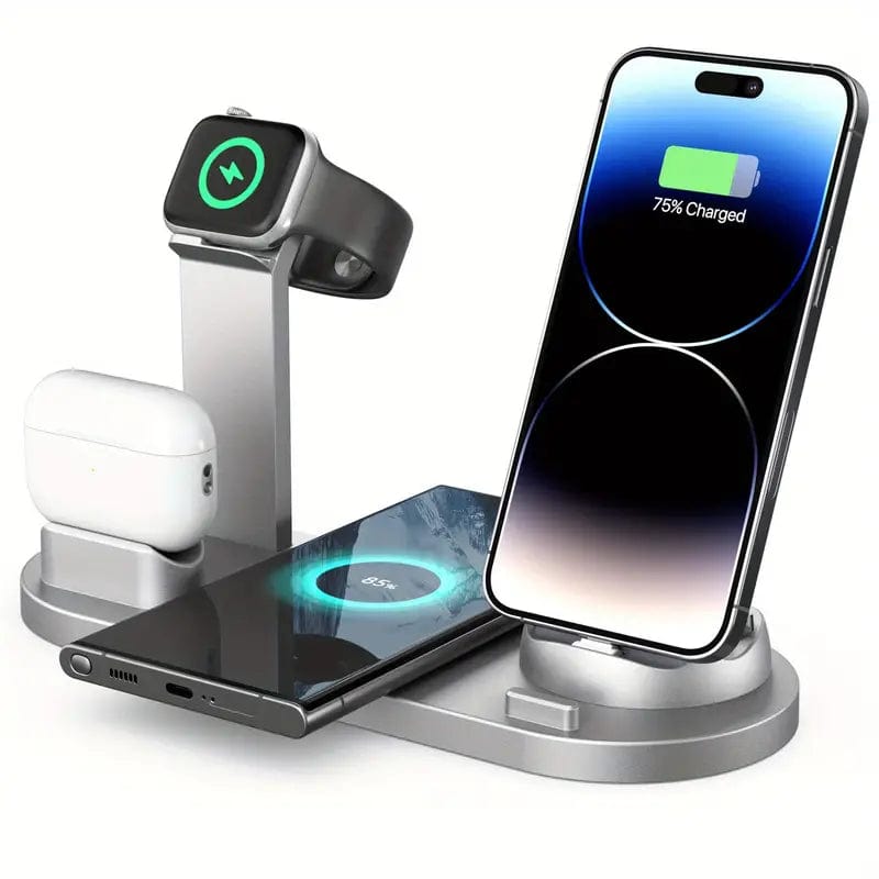 15W Fast Wireless Charging Station: Compatible With IPhone, Samsung, Xiaomi, Vivo & Airpods!