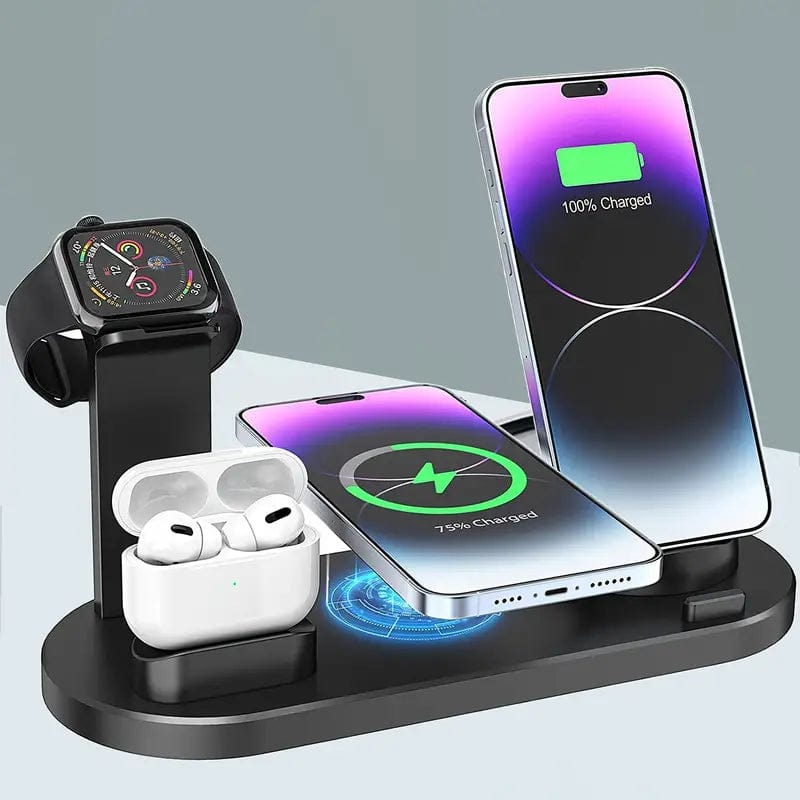 15W Fast Wireless Charging Station: Compatible With IPhone, Samsung, Xiaomi, Vivo & Airpods!