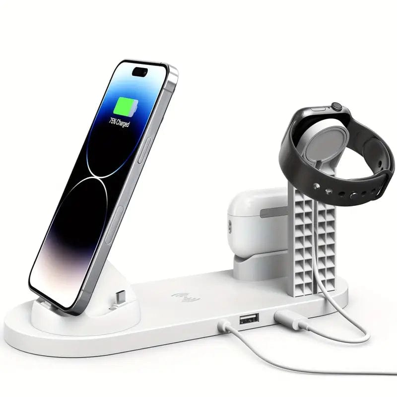 15W Fast Wireless Charging Station: Compatible With IPhone, Samsung, Xiaomi, Vivo & Airpods!