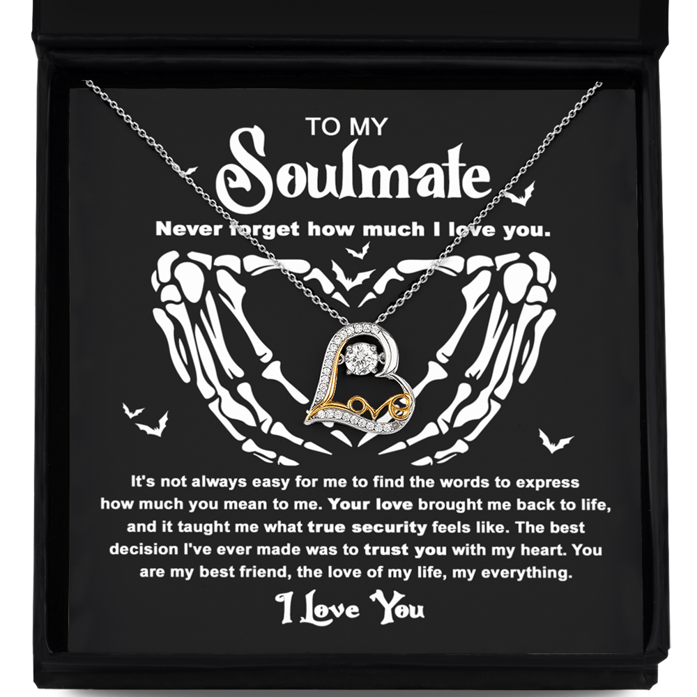 Halloween Gift - Soulmate - True Security - Love Dancing Necklace