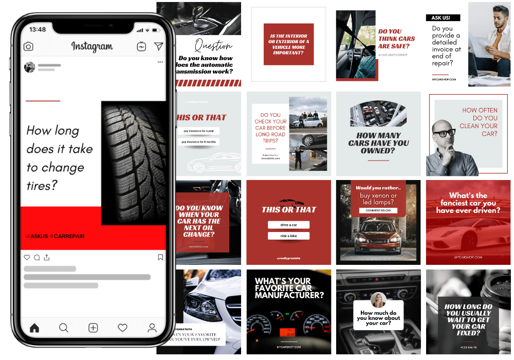 200 Car Repair Shop Templates for Social Media