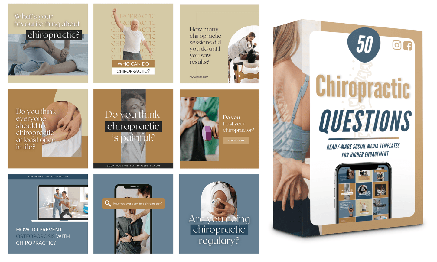 200 Chiropractic Templates for Social Media