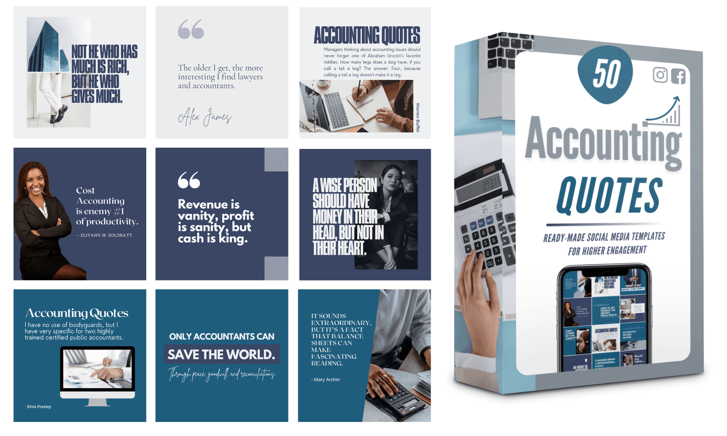 200 Accounting Templates for Social Media