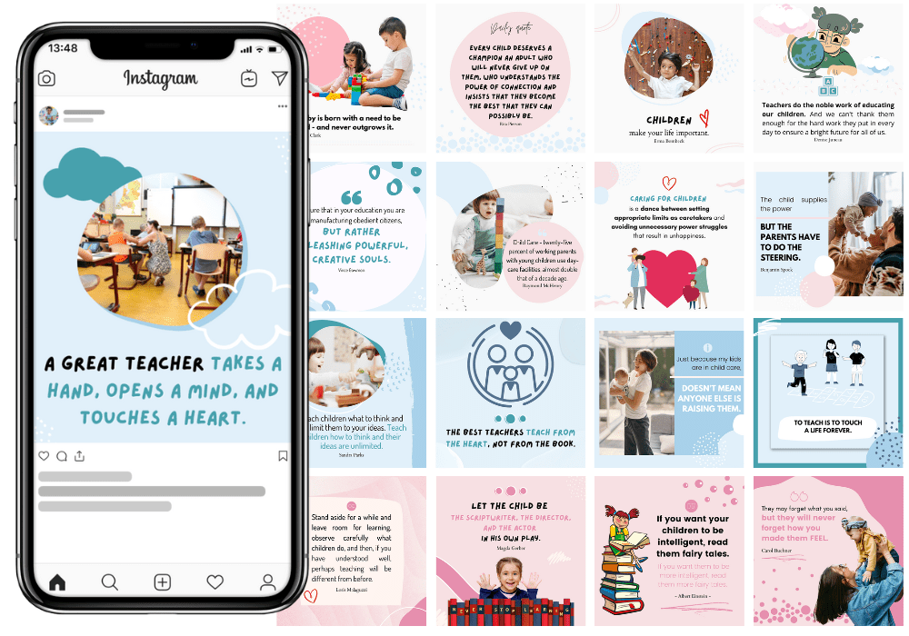 200 Child Care Templates for Social Media