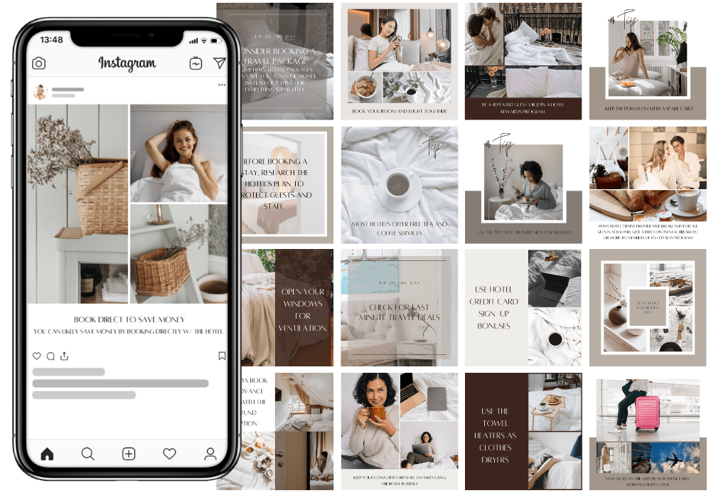 200 Bed and Breakfast Templates for Social Media