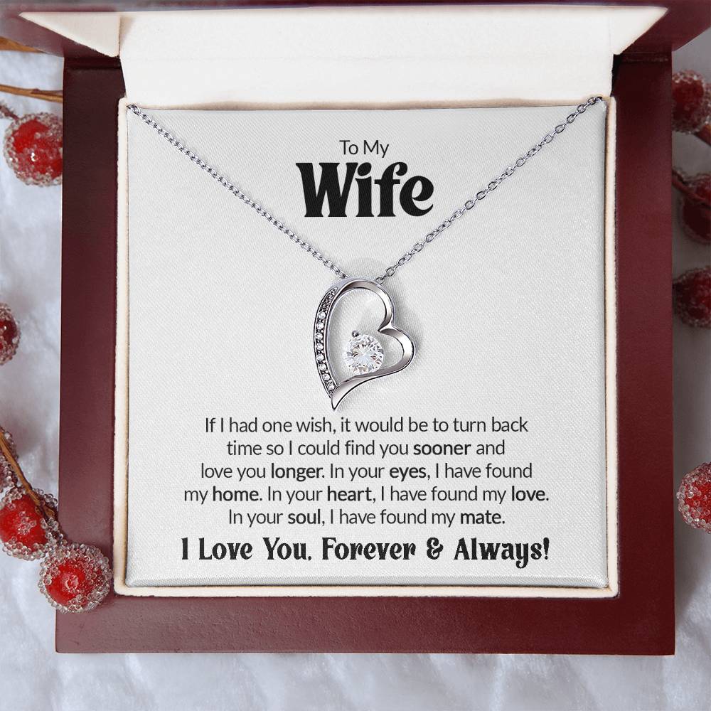 Gift For Wife - If I Had One Wish - Forever Love Necklace