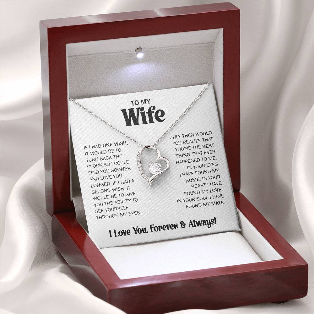 Gift For Wife - One Wish - Forever Love Necklace