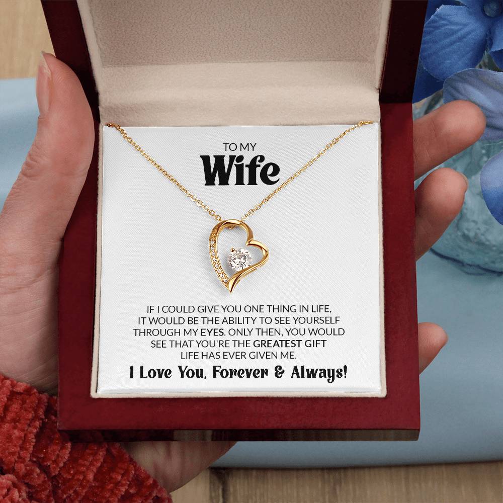 Gift For Wife - Greatest Gift - Forever Love Necklace