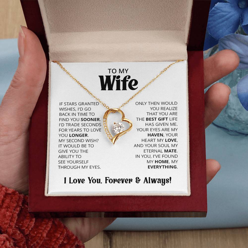 Gift For Wife - If Stars Granted Wishes - Forever Love Necklace