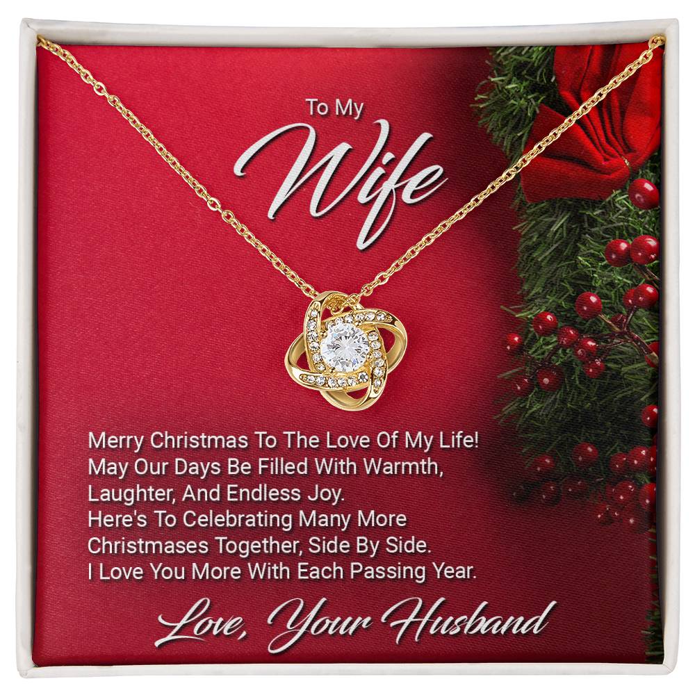 To My Wife - Merry Christmas - Love Know Necklace