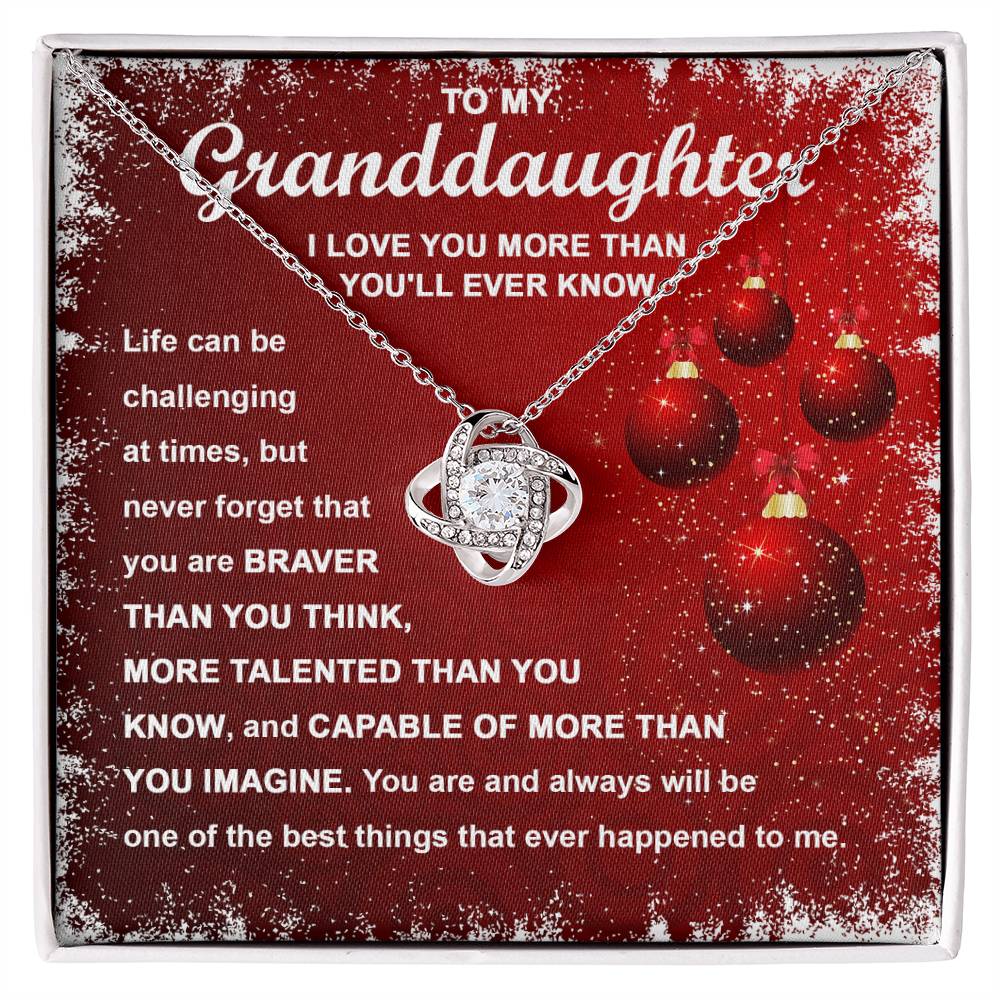 Granddaughter-The Best Things Love Knot Necklace