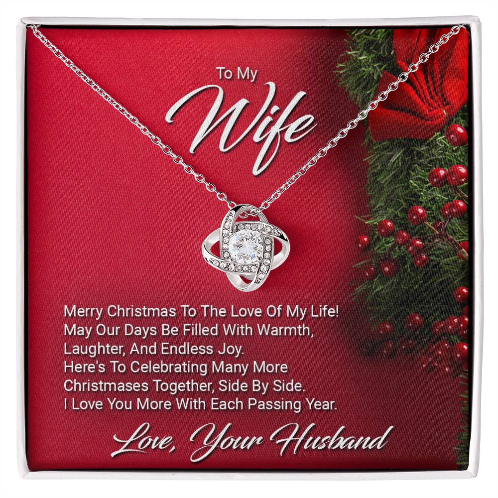 To My Wife - Merry Christmas - Love Know Necklace