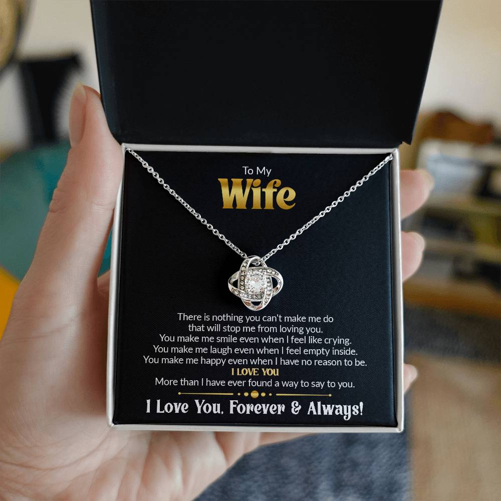 Gift For Wife - There Is Nothing - Love Knot Necklace