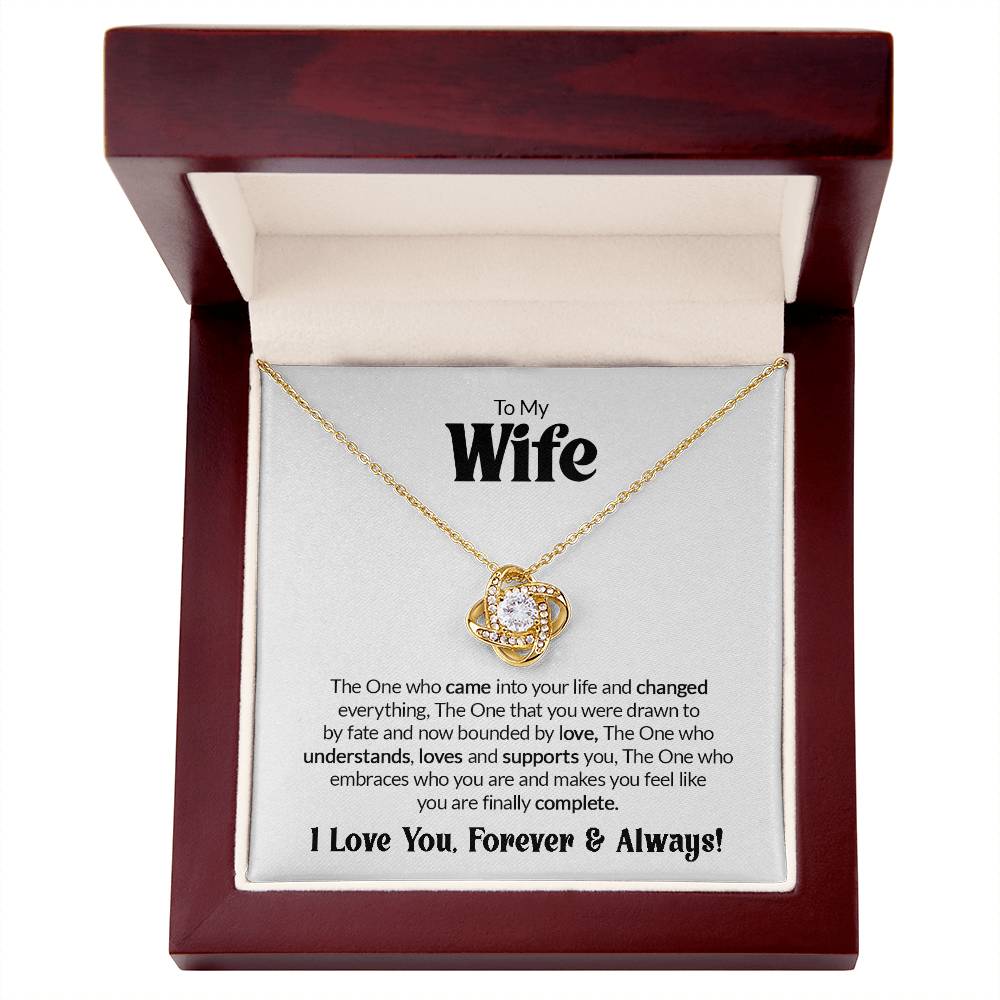 Gift For Wife - The One - Love Knot Necklace